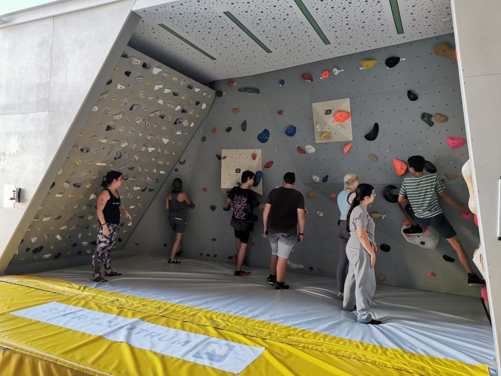 Sportfest der Jugendbildungszentren: Kletterwand